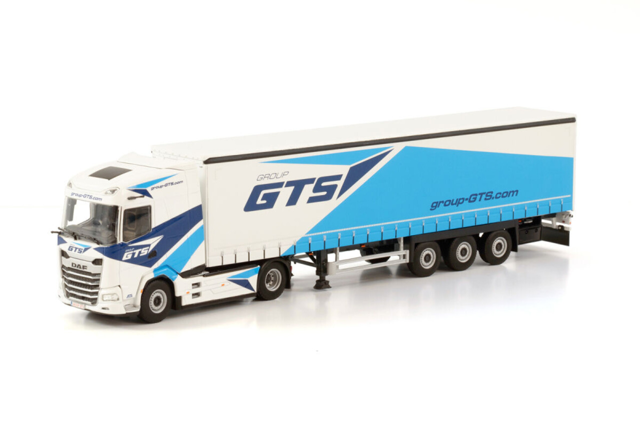 Daf DAF XG 4x2 + Curtainside Semitrailer 3 Axle 'Group GTS' -1:50 - WSI Models