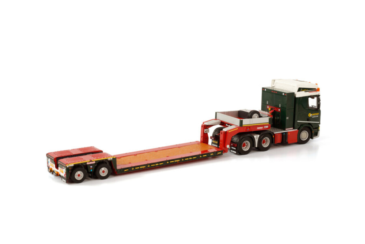 Scania Scania R Highline CR20H 6x4 + Euro Low Loader 2 Axle 'Goudriaan' - 1:50 - WSI Models Scania Scania R Highline CR20H 6x4 + Euro Low Loader 2 Axle 'Goudriaan' - 1:50 - WSI Models