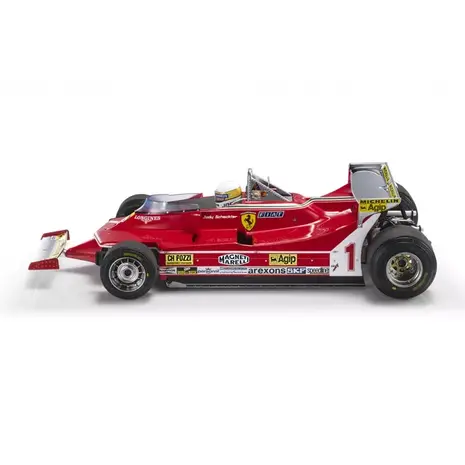 Formule 1 Ferrari 312 T5 #1 GP Monaco 1980 + Pilote Figure Jody Scheckter - 1:18 - GP Replicas Formule 1 Ferrari 312 T5 #1 GP Monaco 1980 + Pilote Figure Jody Scheckter - 1:18 - GP Replicas