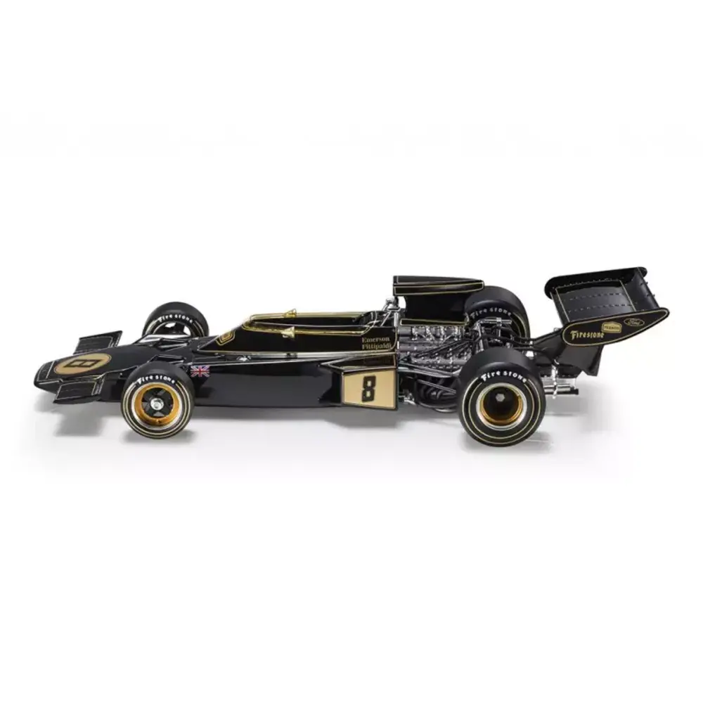 Formule 1 Lotus 72D #8 John Player Team Lotus Winner GP UK Brands Hatch World Champion 1972 Emerson Fittipaldi - 1:18 - GP Replicas Formule 1 Lotus 72D #8 John Player Team Lotus Winner GP UK Brands Hatch World Champion 1972 Emerson Fittipaldi - 1:18 - GP Replicas
