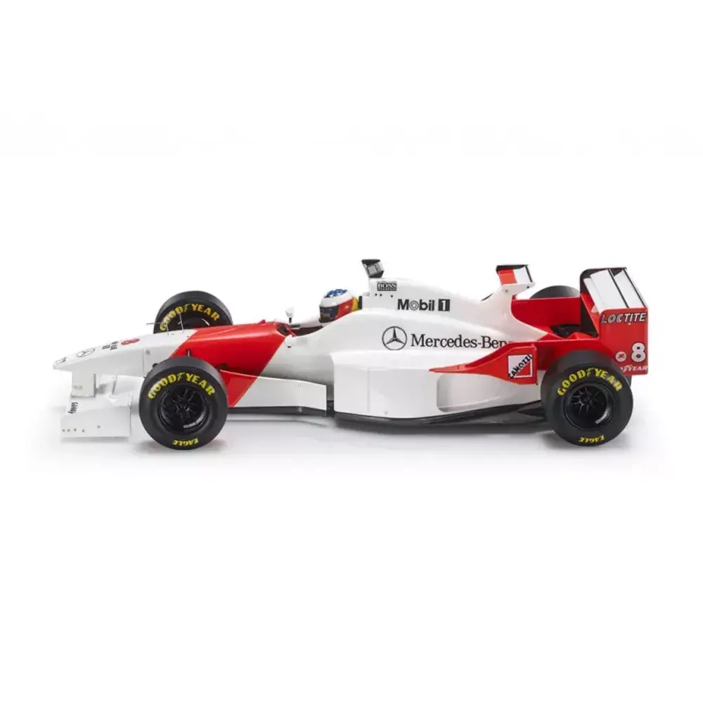 Formule 1 McLaren MP4/11 3.0L V10 #8 Team Mercedes Central Wing 2nd GP Monaco 1996 David Coulthard + Pilote Figure - 1:18 - GP Replicas Formule 1 McLaren MP4/11 3.0L V10 #8 Team Mercedes Central Wing 2nd GP Monaco 1996 David Coulthard + Pilote Figure - 1:18 - GP Replicas