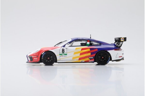 Porsche Porsche 911 GT3 Cup Dinamic Motorsport #8 Winner Carrera Cup Italia 2019 - 1:43 - Spark Porsche Porsche 911 GT3 Cup Dinamic Motorsport #8 Winner Carrera Cup Italia 2019 - 1:43 - Spark