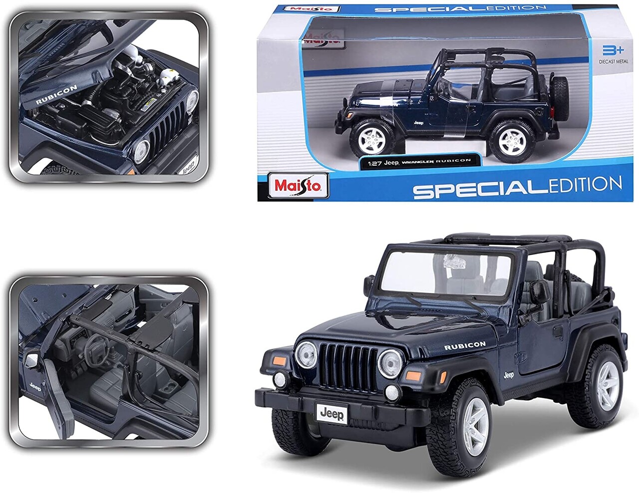 Jeep Jeep Wrangler Rubicon - 1:27 - Maisto Jeep Jeep Wrangler Rubicon - 1:27 - Maisto