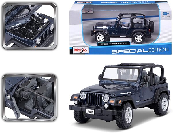 Jeep Jeep Wrangler Rubicon - 1:27 - Maisto Jeep Jeep Wrangler Rubicon - 1:27 - Maisto
