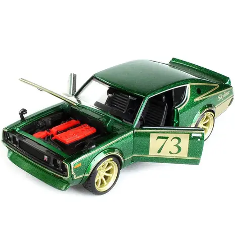 Nissan Nissan Skyline 2000 GT-R (KPGC110) #73 Tokyo Mod 1973 - 1:24 - Maisto