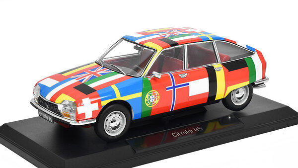 Citroen Citroën GS European Flags 2nd Version 1972 - 1:18 - Norev