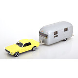 Ford Ford Mustang 1968 + Airstream Caravan - 1:43 - Norev Ford Ford Mustang 1968 + Airstream Caravan - 1:43 - Norev