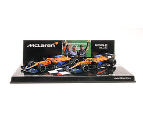 Formule 1 McLaren F1 Team MCL35M Ricciardo/Norris Italian GP 2021 - 1:43 - Minichamps Formule 1 McLaren F1 Team MCL35M Ricciardo/Norris Italian GP 2021 - 1:43 - Minichamps
