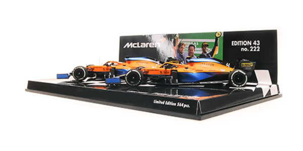 Formule 1 McLaren F1 Team MCL35M Ricciardo/Norris Italian GP 2021 - 1:43 - Minichamps