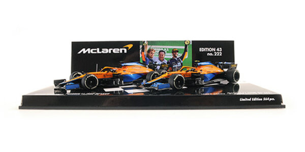Formule 1 McLaren F1 Team MCL35M Ricciardo/Norris Italian GP 2021 - 1:43 - Minichamps