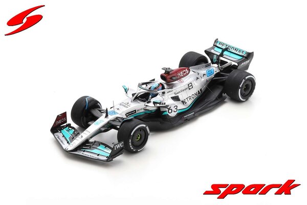 Fomule 1 Mercedes-Benz F1 W13 #63 4th GP Belgium 2022 - 1:18 - Spark Fomule 1 Mercedes-Benz F1 W13 #63 4th GP Belgium 2022 - 1:18 - Spark