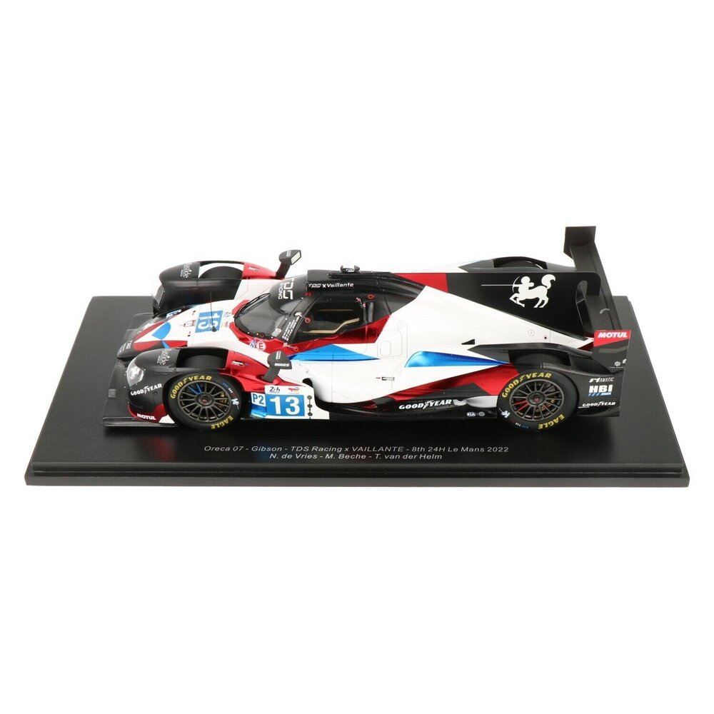 Oreca Oreca 07 Gibson #13 TDS Racing x Vaillante 8th 24H Le Mans 2022 - 1:18 - Spark Oreca Oreca 07 Gibson #13 TDS Racing x Vaillante 8th 24H Le Mans 2022 - 1:18 - Spark