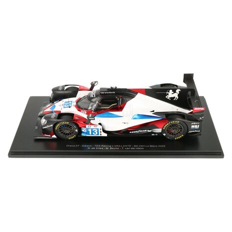 Oreca Oreca 07 Gibson #13 TDS Racing x Vaillante 8th 24H Le Mans 2022 - 1:18 - Spark Oreca Oreca 07 Gibson #13 TDS Racing x Vaillante 8th 24H Le Mans 2022 - 1:18 - Spark