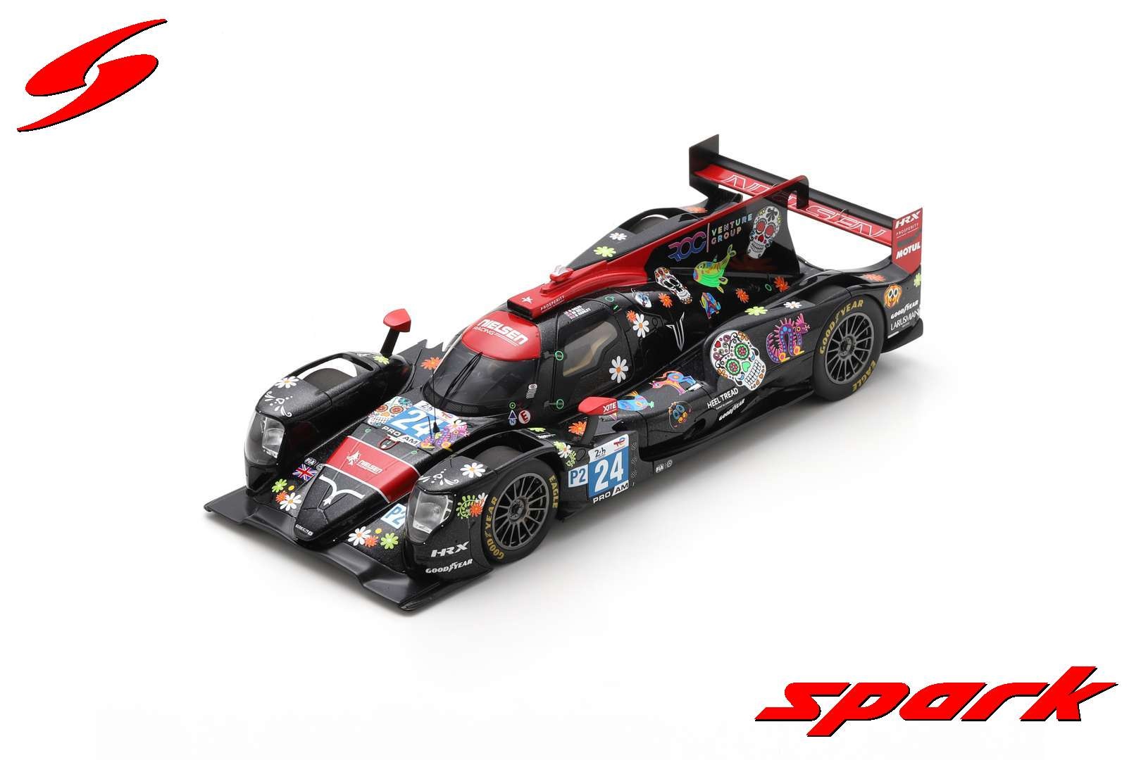 SPARK-MODEL 18S808 Scale 1/18 | ORECA GIBSON 07 GK428 4.2L V8 TEAM NIELSEN RACING N 24 24h LE Mans 2022 R Sales M Bell B Hanley Con Vetrina With Showcase Special Box