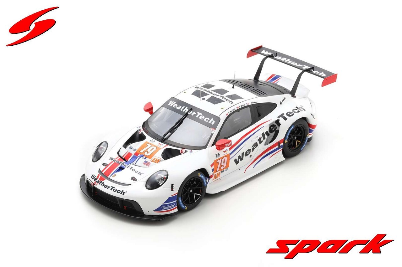 Porsche Porsche 911 RSR #79 Weather Tech Racing 2nd LMGTE AM 24H Le Mans 2022 - 1:18 - Spark