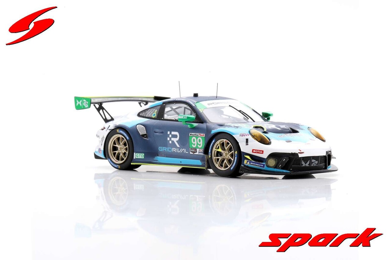 Porsche Porsche 911 GT3 R #99 Team Hardpoint EBM  12H Sebring 2021 - 1:43 - Spark Porsche Porsche 911 GT3 R #99 Team Hardpoint EBM  12H Sebring 2021 - 1:43 - Spark