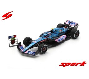 Fomule 1 Alpine A522 #31 BWT Alpine F1 Team 5th GP Austria 2022 + Pit Board (100th Race Esteban Ocon)  - 1:43 - Spark Fomule 1 Alpine A522 #31 BWT Alpine F1 Team 5th GP Austria 2022 + Pit Board (100th Race Esteban Ocon)  - 1:43 - Spark