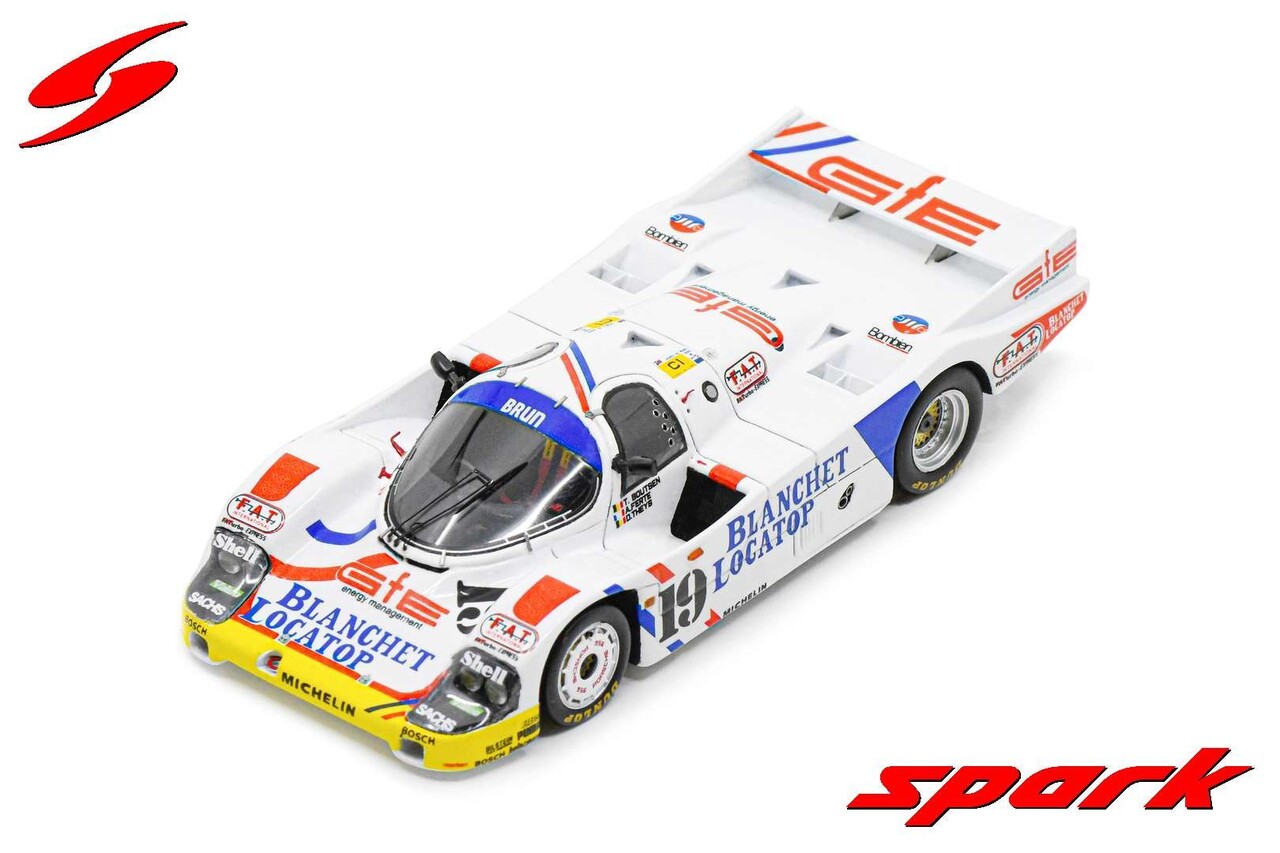 Porsche Porsche 956 #19 24H Le Mans 1986 - 1:43 - Spark Porsche Porsche 956 #19 24H Le Mans 1986 - 1:43 - Spark