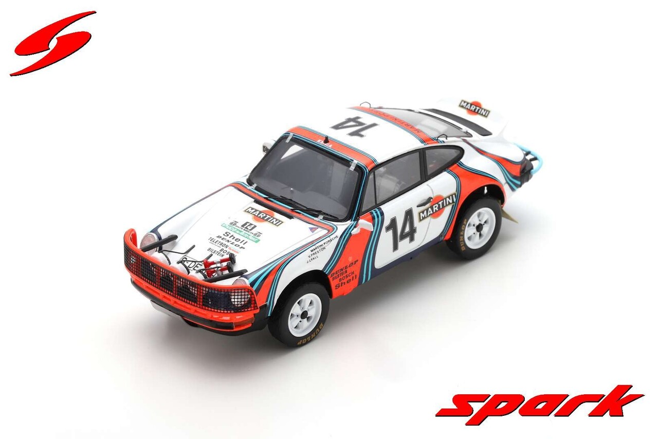 Porsche Porsche 911 SC 3.0 #14 2nd Safari Rally (East Africa) 1978 - 1:43 - Spark Porsche Porsche 911 SC 3.0 #14 2nd Safari Rally (East Africa) 1978 - 1:43 - Spark