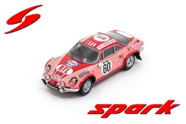 Alpine Alpine A110 1600 #60 Rally Monte Carlo 1972 - 1:43 - Spark