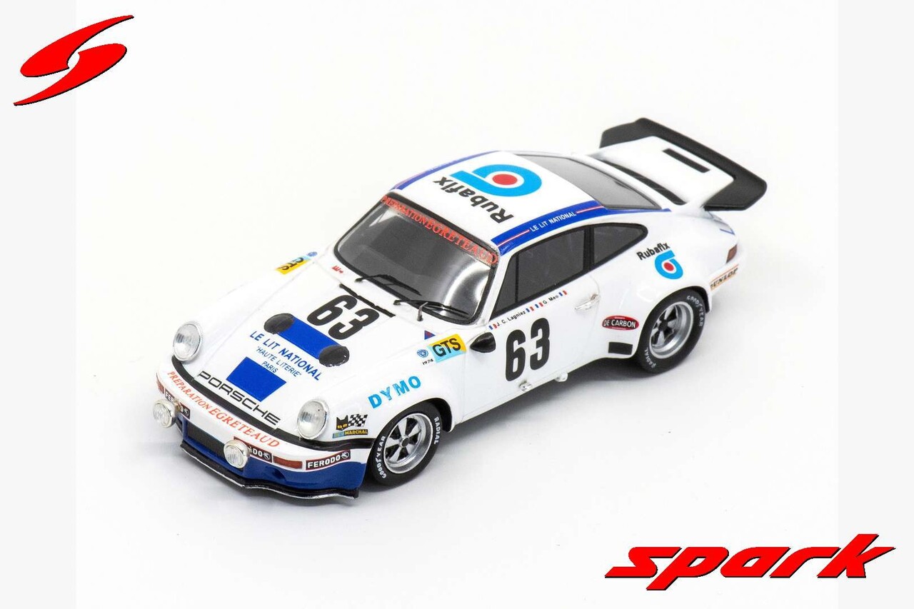 Porsche Porsche 911 RS  3.0 #63 14th 24H Le Mans 1974 - 1:43  - Spark