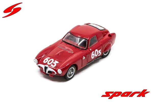 Alfa Romeo Alfa Romeo 6C 3000CM Reduced Wheelbase #603 Mille Miglia (I) 1953 - 1:43 - Spark Alfa Romeo Alfa Romeo 6C 3000CM Reduced Wheelbase #603 Mille Miglia (I) 1953 - 1:43 - Spark