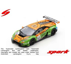 Lamborghini Lamborghini Huracán GT3 #63 GRT Grasser Racing Team 24H Spa 2018 - 1:43 - Spark Lamborghini Lamborghini Huracán GT3 #63 GRT Grasser Racing Team 24H Spa 2018 - 1:43 - Spark