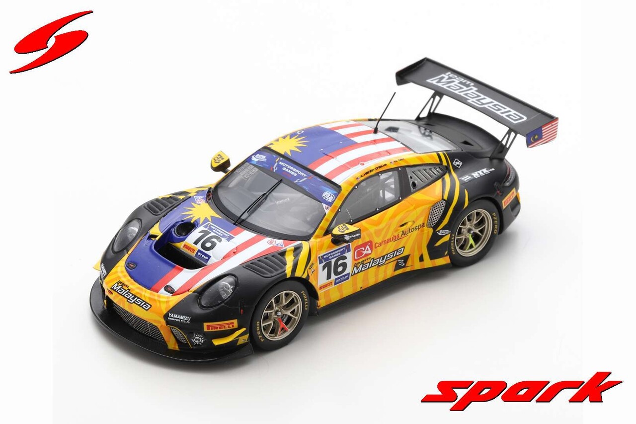 Porsche Porsche 911 GT3 R #16 Team Malaysia FIA Motorsport Games GT Cup Vallelunga (I) 2019 - 1:43 - Spark