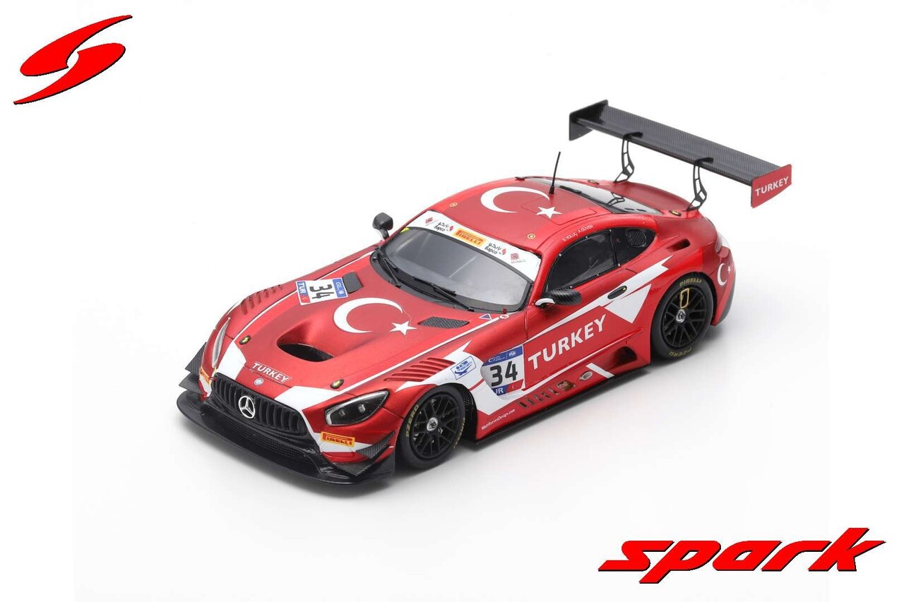 Mercedes-Benz Mercedes-Benz AMG GT3 #34 Team Turkey RAM Racing Winner FIA GT Nations Cup Bahrain 2018 - 1:43 - Spark Mercedes-Benz Mercedes-Benz AMG GT3 #34 Team Turkey RAM Racing Winner FIA GT Nations Cup Bahrain 2018 - 1:43 - Spark