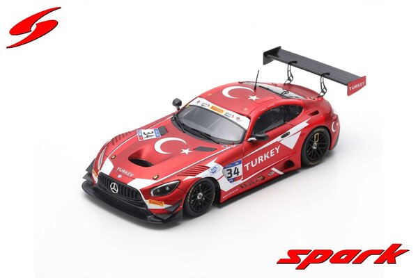 Mercedes-Benz Mercedes-Benz AMG GT3 #34 Team Turkey RAM Racing Winner FIA GT Nations Cup Bahrain 2018 - 1:43 - Spark Mercedes-Benz Mercedes-Benz AMG GT3 #34 Team Turkey RAM Racing Winner FIA GT Nations Cup Bahrain 2018 - 1:43 - Spark