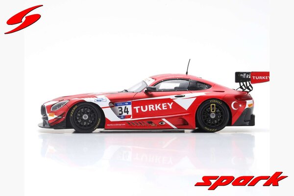 Mercedes-Benz Mercedes-Benz AMG GT3 #34 Team Turkey RAM Racing Winner FIA GT Nations Cup Bahrain 2018 - 1:43 - Spark Mercedes-Benz Mercedes-Benz AMG GT3 #34 Team Turkey RAM Racing Winner FIA GT Nations Cup Bahrain 2018 - 1:43 - Spark