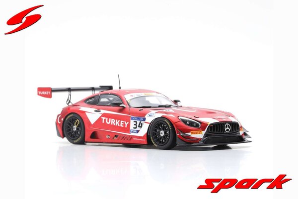 Mercedes-Benz Mercedes-Benz AMG GT3 #34 Team Turkey RAM Racing Winner FIA GT Nations Cup Bahrain 2018 - 1:43 - Spark Mercedes-Benz Mercedes-Benz AMG GT3 #34 Team Turkey RAM Racing Winner FIA GT Nations Cup Bahrain 2018 - 1:43 - Spark