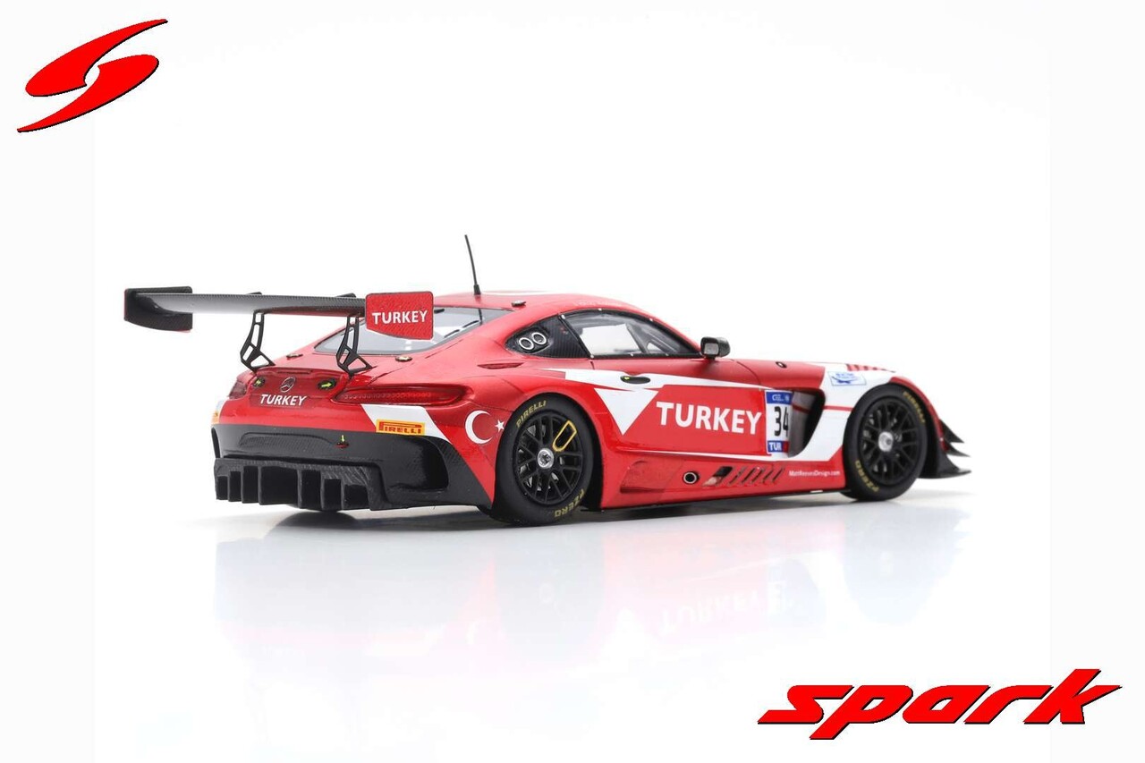 Mercedes-Benz Mercedes-Benz AMG GT3 #34 Team Turkey RAM Racing Winner FIA GT Nations Cup Bahrain 2018 - 1:43 - Spark Mercedes-Benz Mercedes-Benz AMG GT3 #34 Team Turkey RAM Racing Winner FIA GT Nations Cup Bahrain 2018 - 1:43 - Spark