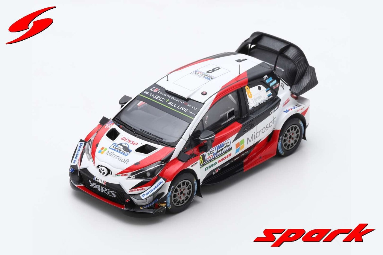 Toyota Toyota Yaris WRC Toyota Gazoo Racing WRT #8 Winner Rally Argentina 2018 - 1:43 - Spark Toyota Toyota Yaris WRC Toyota Gazoo Racing WRT #8 Winner Rally Argentina 2018 - 1:43 - Spark