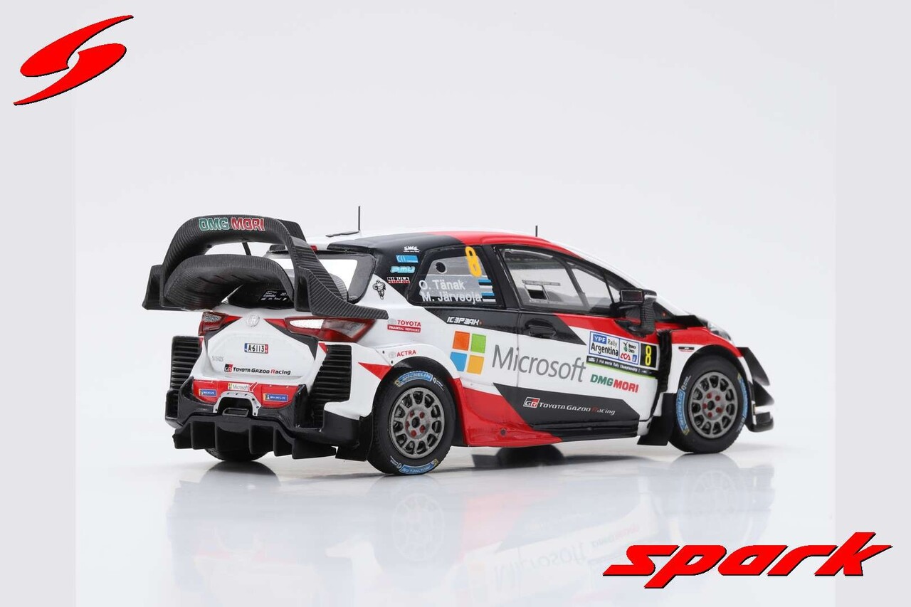 Toyota Toyota Yaris WRC Toyota Gazoo Racing WRT #8 Winner Rally Argentina 2018 - 1:43 - Spark Toyota Toyota Yaris WRC Toyota Gazoo Racing WRT #8 Winner Rally Argentina 2018 - 1:43 - Spark
