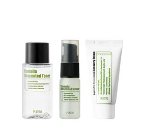 Purito Purito -  Centella Unscented Mini Kit (Mini Toner, Mini Serum, Mini Cream) Purito Purito -  Centella Unscented Mini Kit (Mini Toner, Mini Serum, Mini Cream)