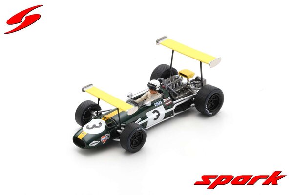 Formule 1 Brabham BT26A #3 GP Spain 1969 - 1:43 - Spark Formule 1 Brabham BT26A #3 GP Spain 1969 - 1:43 - Spark