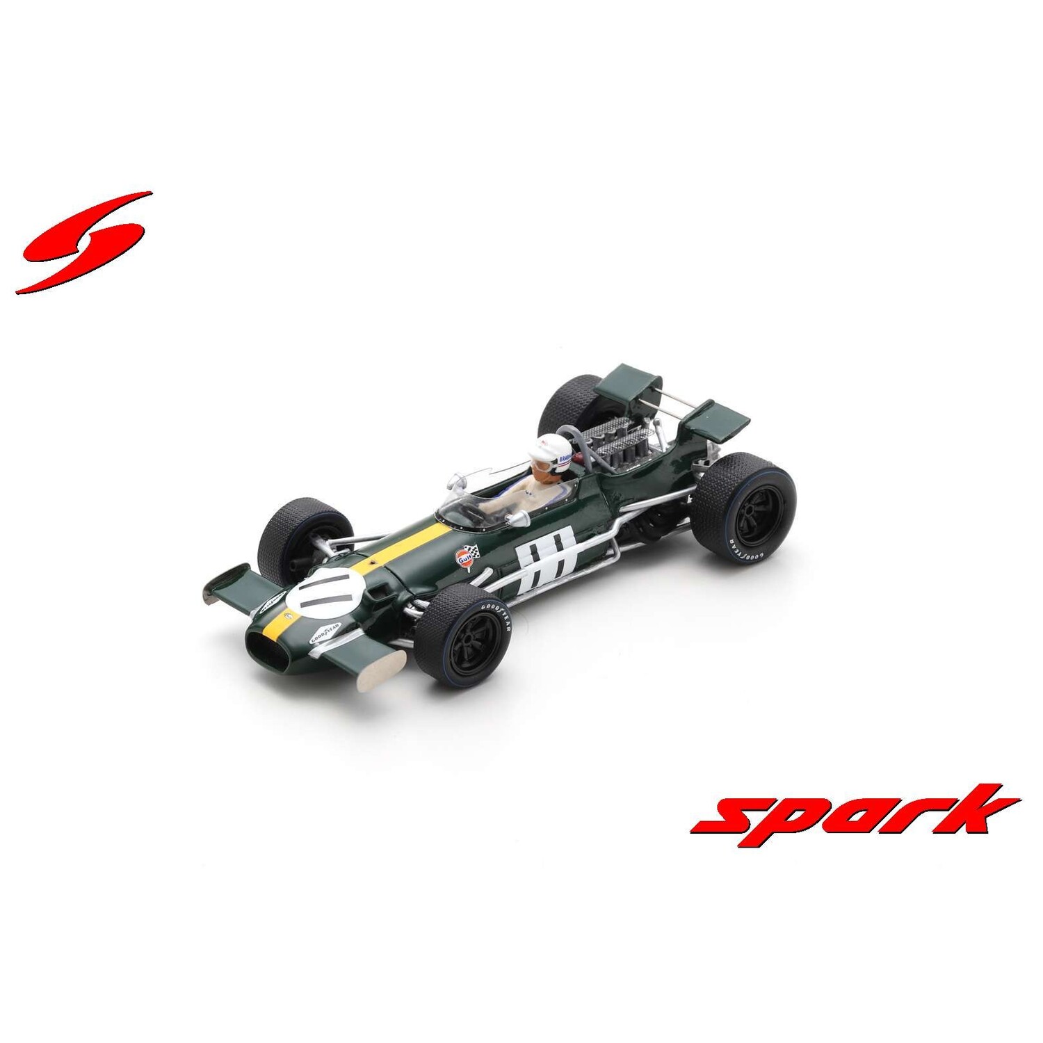 Formule 1 Brabham BT7 #18 GP United Kingdom 1966 - 1:43 - Spark - HMKT