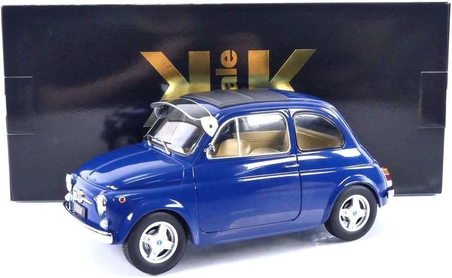 KK Scale Models 1/12 – Fiat 500 F Custom 1968 – Bleue – Réf 120065BL