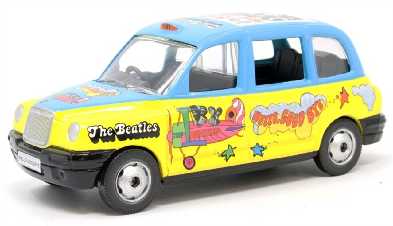 Austin Austin London Taxi LTI TX4 RHD 2014 The Beatles 'Hello, Goodbye' - 1:36  - Corgi