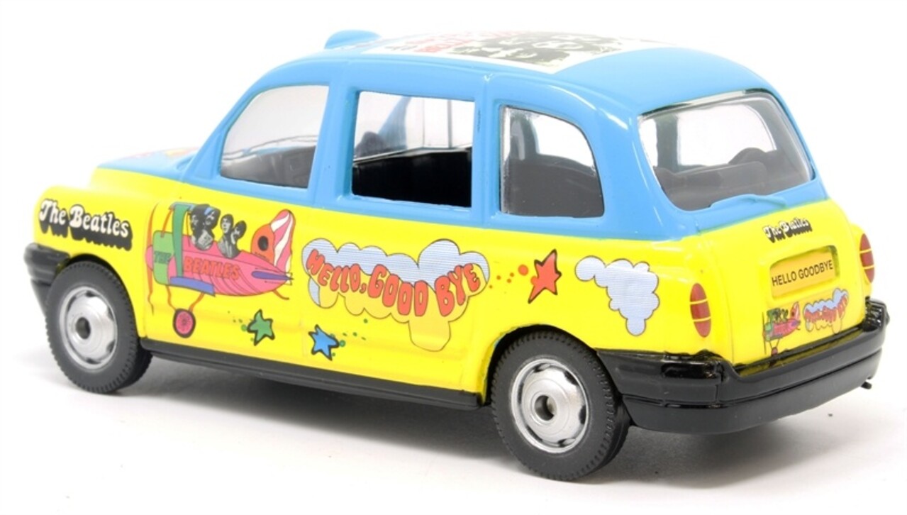 Austin Austin London Taxi LTI TX4 RHD 2014 The Beatles 'Hello, Goodbye' - 1:36  - Corgi