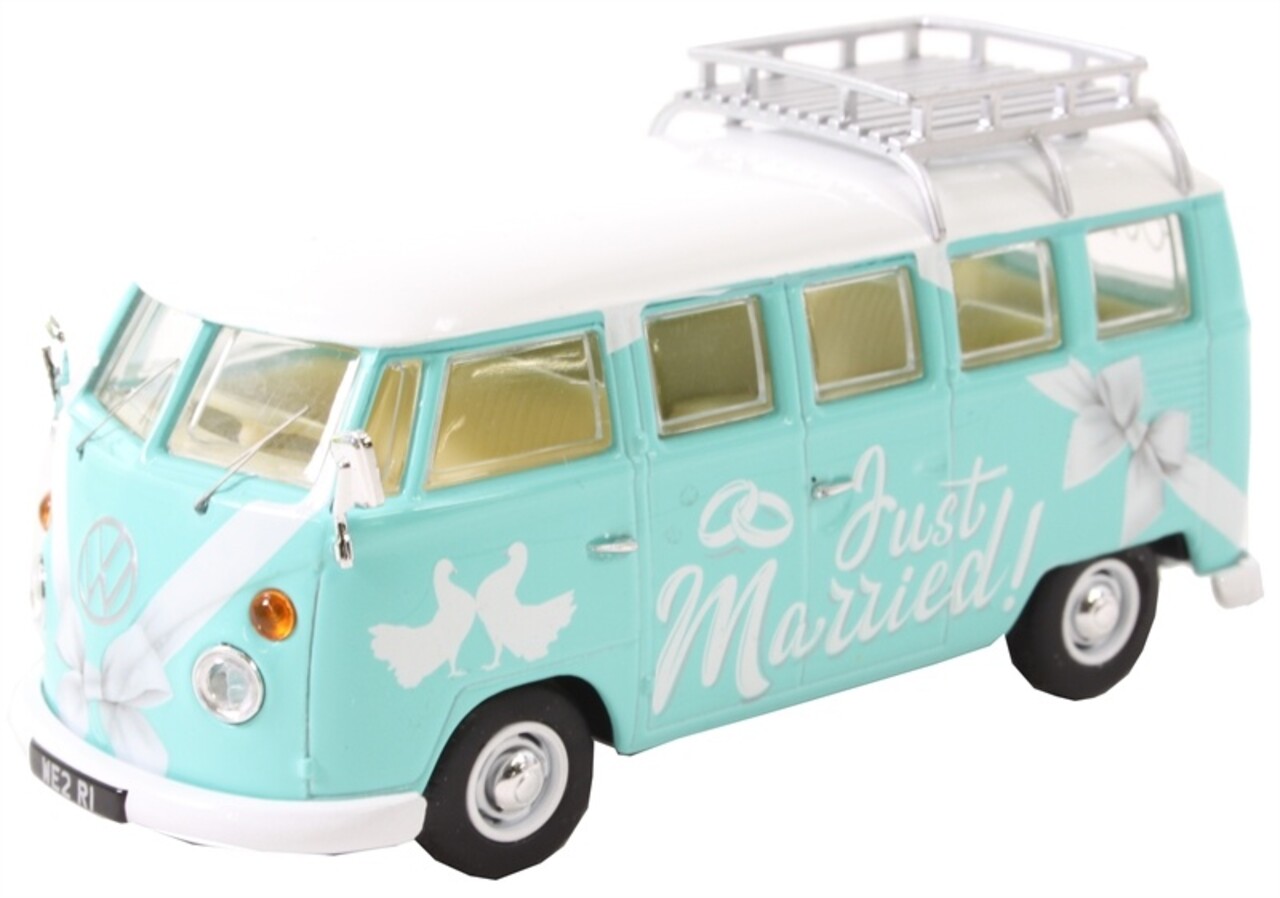 Volkswagen Volkswagen T1 Minibus Just Married + Roof Rack 1961 - 1:43 - Corgi Volkswagen Volkswagen T1 Minibus Just Married + Roof Rack 1961 - 1:43 - Corgi