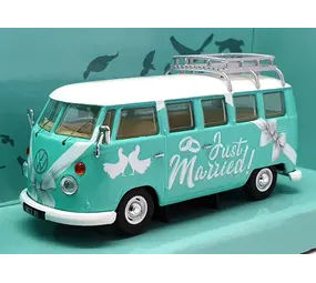 Volkswagen Volkswagen T1 Minibus Just Married + Roof Rack 1961 - 1:43 - Corgi Volkswagen Volkswagen T1 Minibus Just Married + Roof Rack 1961 - 1:43 - Corgi
