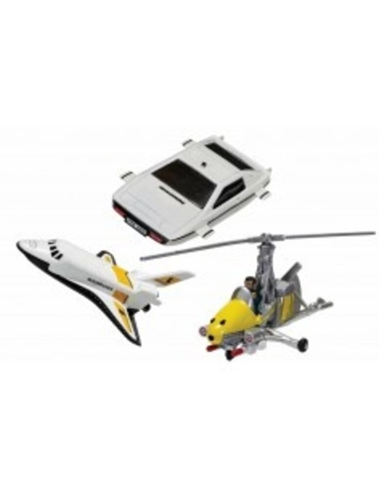 Lotus SET 007 James Bond :  Lotus Esprit 1977 - Gyrocopter Little Nellie 1967 - Space Shuttle Moonraker - 1:50 - Corgi