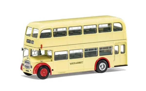Bus Bristol Lodekka FS68 Autobus Wilts & Dorset-38A Salisbury Limited Stop 1956 - 1:76 - Corgi Bus Bristol Lodekka FS68 Autobus Wilts & Dorset-38A Salisbury Limited Stop 1956 - 1:76 - Corgi