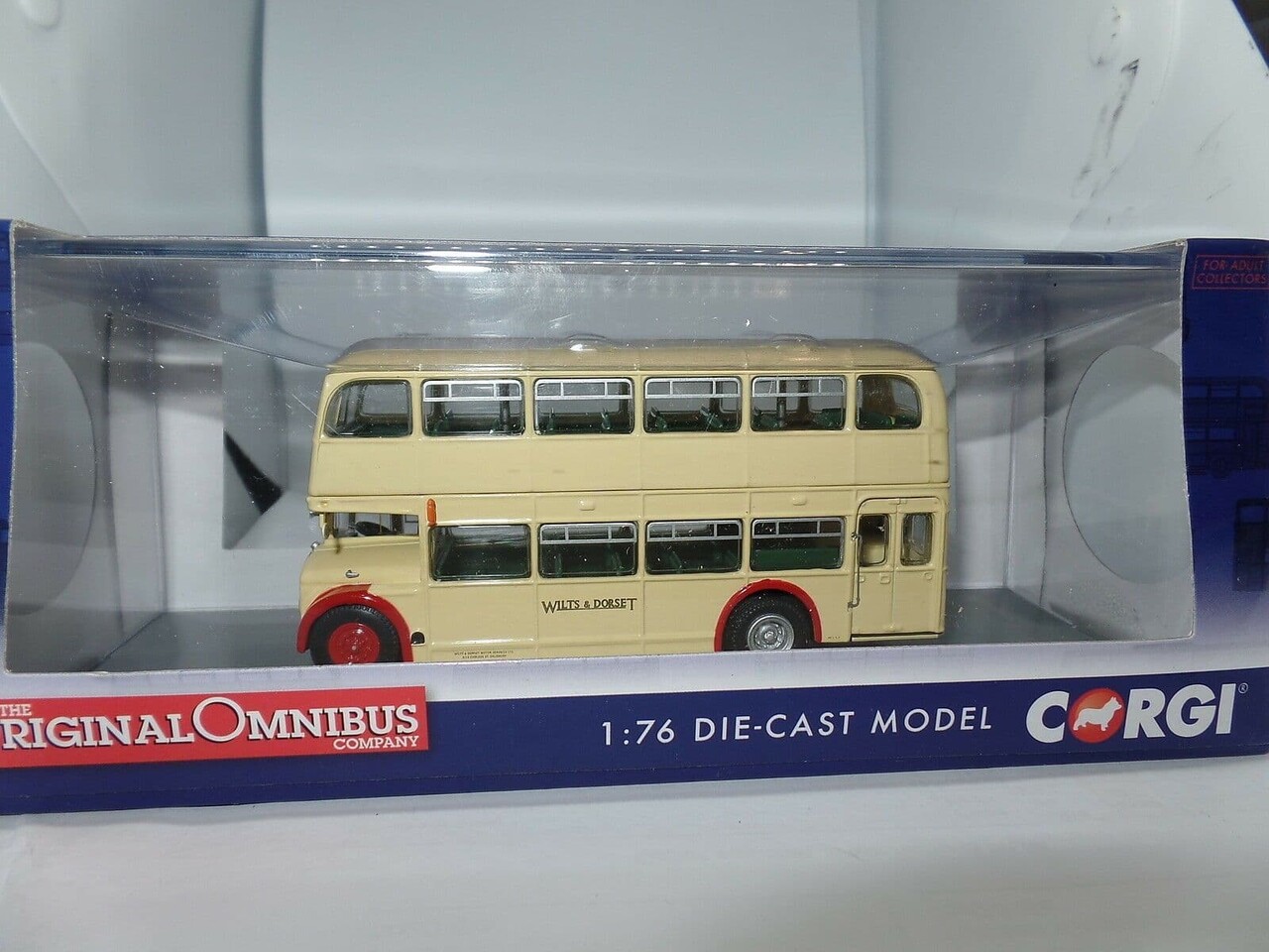 Bus Bristol Lodekka FS68 Autobus Wilts & Dorset-38A Salisbury Limited Stop 1956 - 1:76 - Corgi Bus Bristol Lodekka FS68 Autobus Wilts & Dorset-38A Salisbury Limited Stop 1956 - 1:76 - Corgi