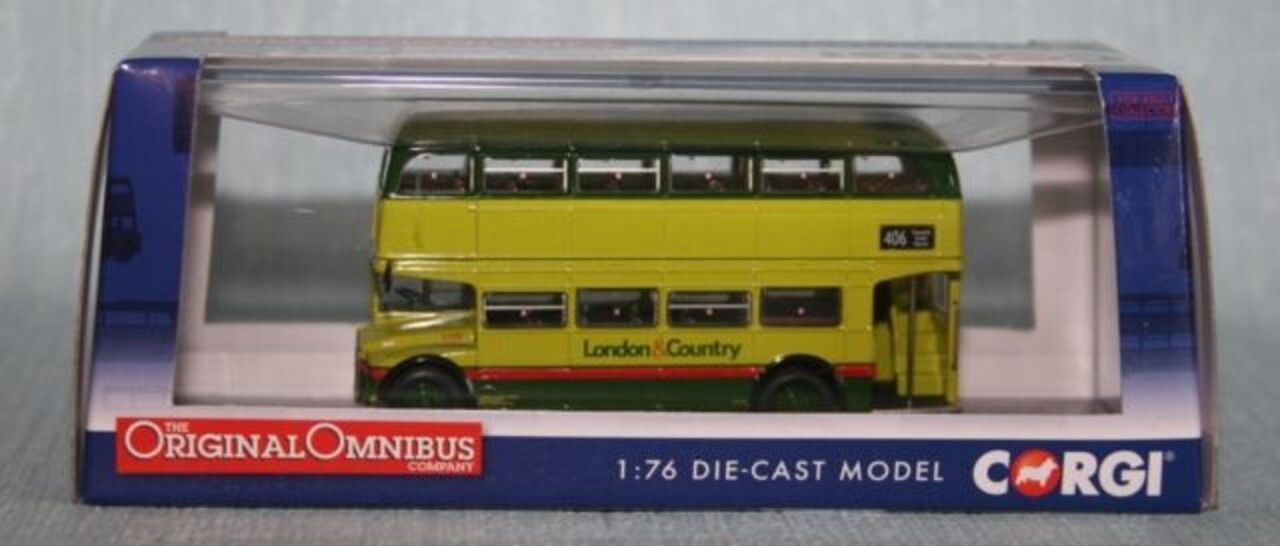 Bus AEC RM Autobus London & Country Route 406 Epsom 1960 - 1:76 - Corgi Bus AEC RM Autobus London & Country Route 406 Epsom 1960 - 1:76 - Corgi