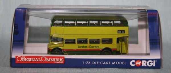 Bus AEC RM Autobus London & Country Route 406 Epsom 1960 - 1:76 - Corgi Bus AEC RM Autobus London & Country Route 406 Epsom 1960 - 1:76 - Corgi