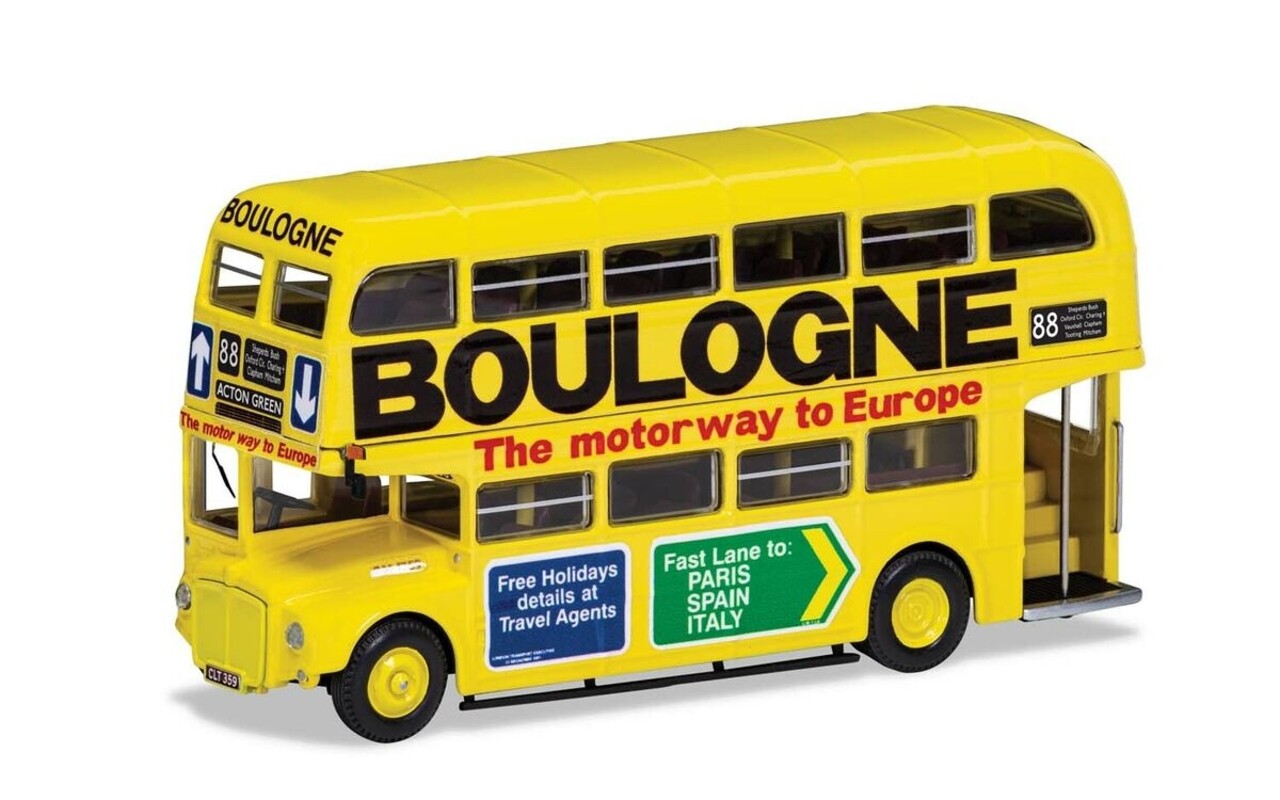 Bus AEC RM Autobus London Transport Mitcham Cricketers Boulogne Route 88 1949 - 1:76 - Corgi