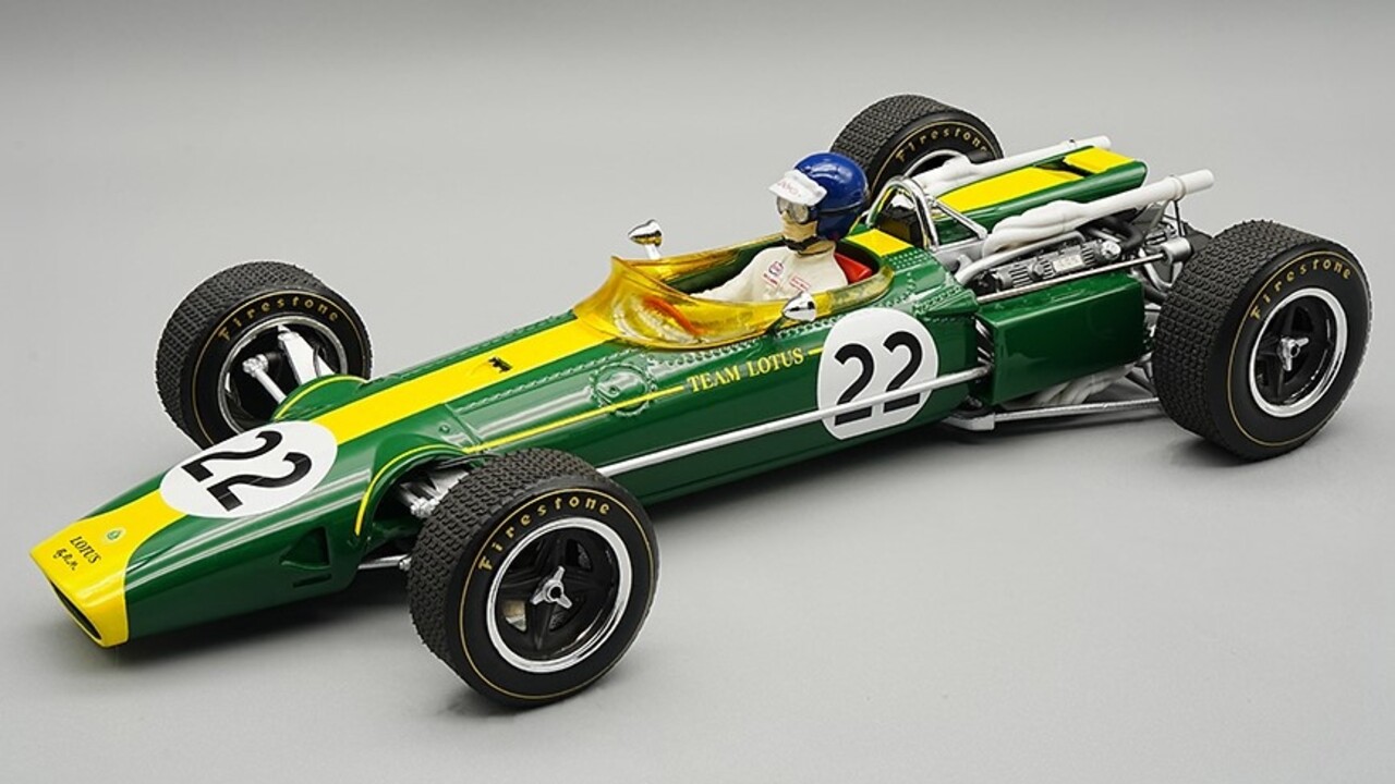 Formule 1 Lotus 43 #22 Scuderia Team Lotus GP Monza 1966 + Driver - 1:18 - Tecnomodel Mythos